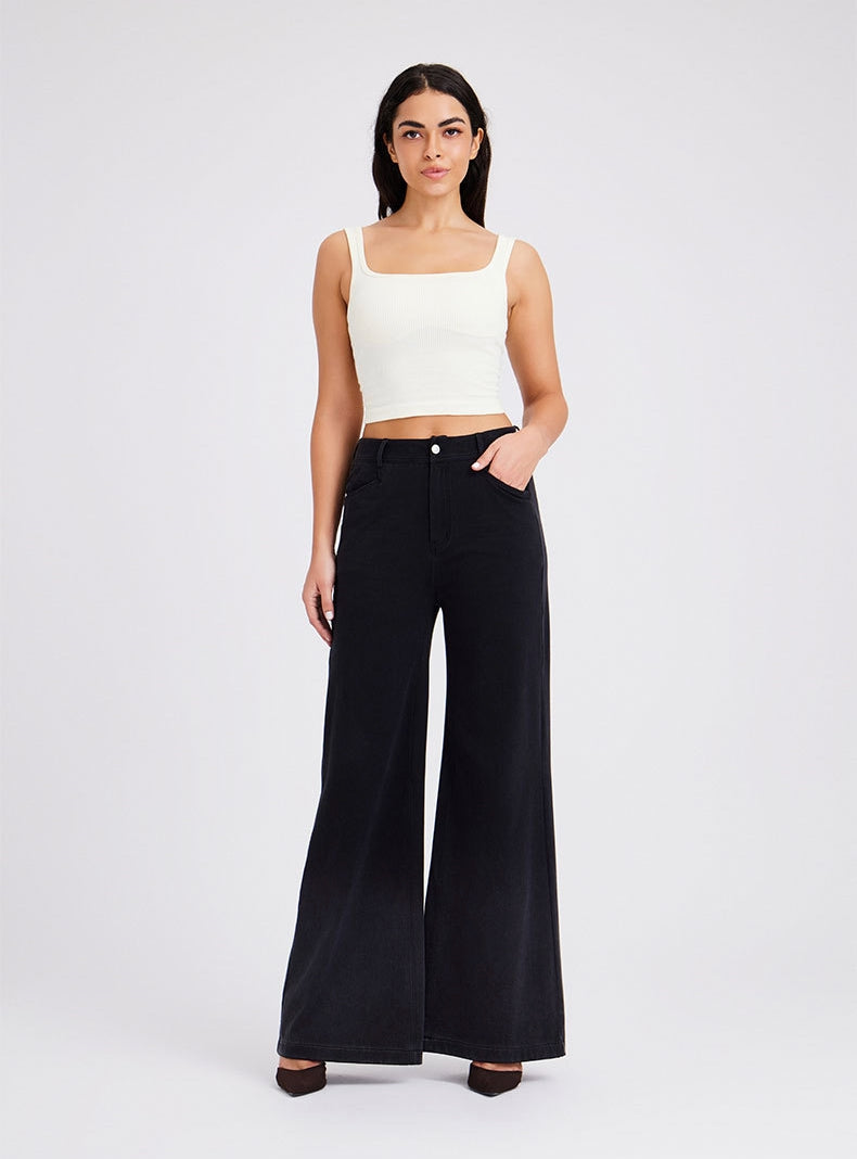 Fluid Form Denim in Dark Grey