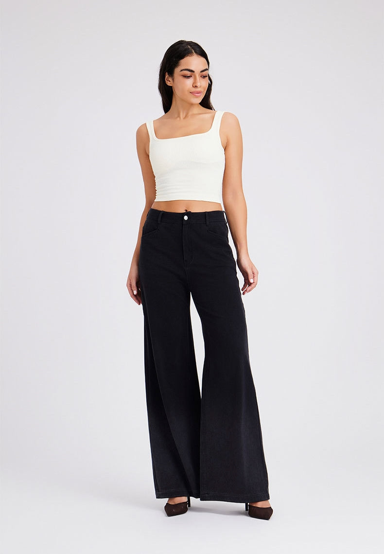 Fluid Form Denim in Dark Grey