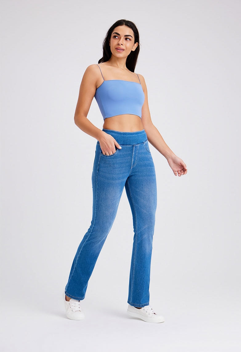 MetroFlex Skinny Denim in Medium Blue