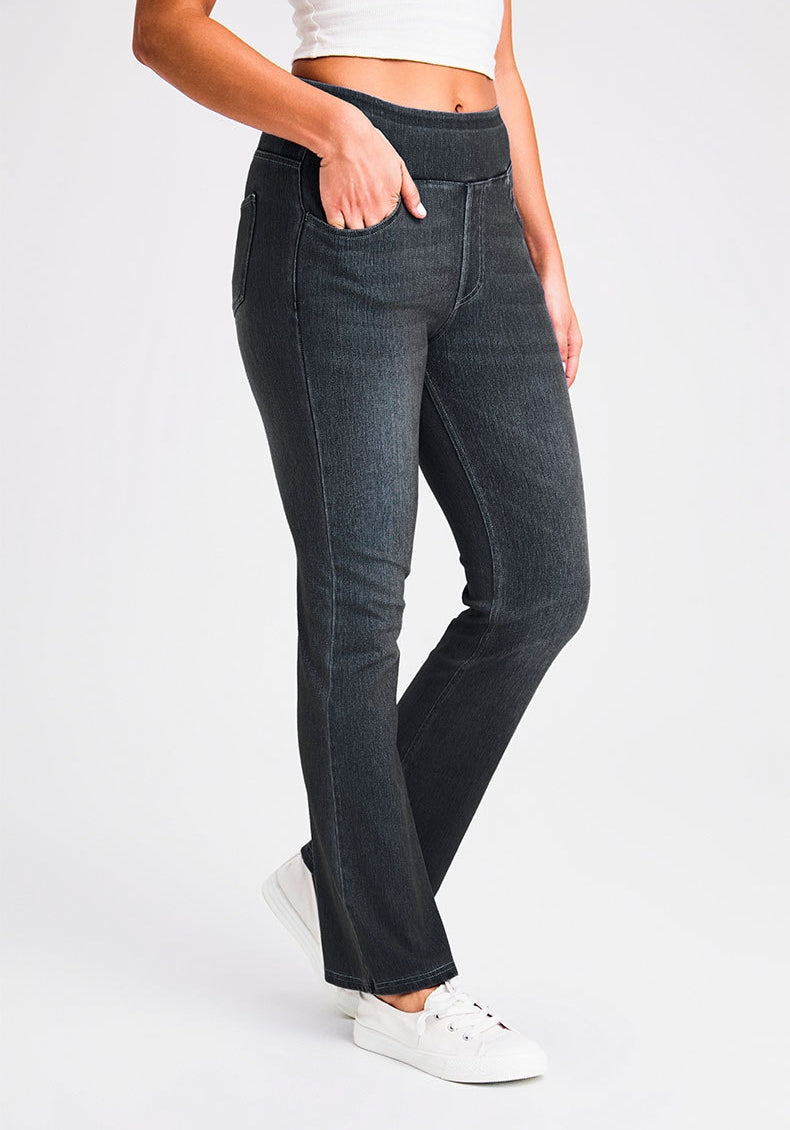 MetroFlex Skinny Denim in Dark Grey