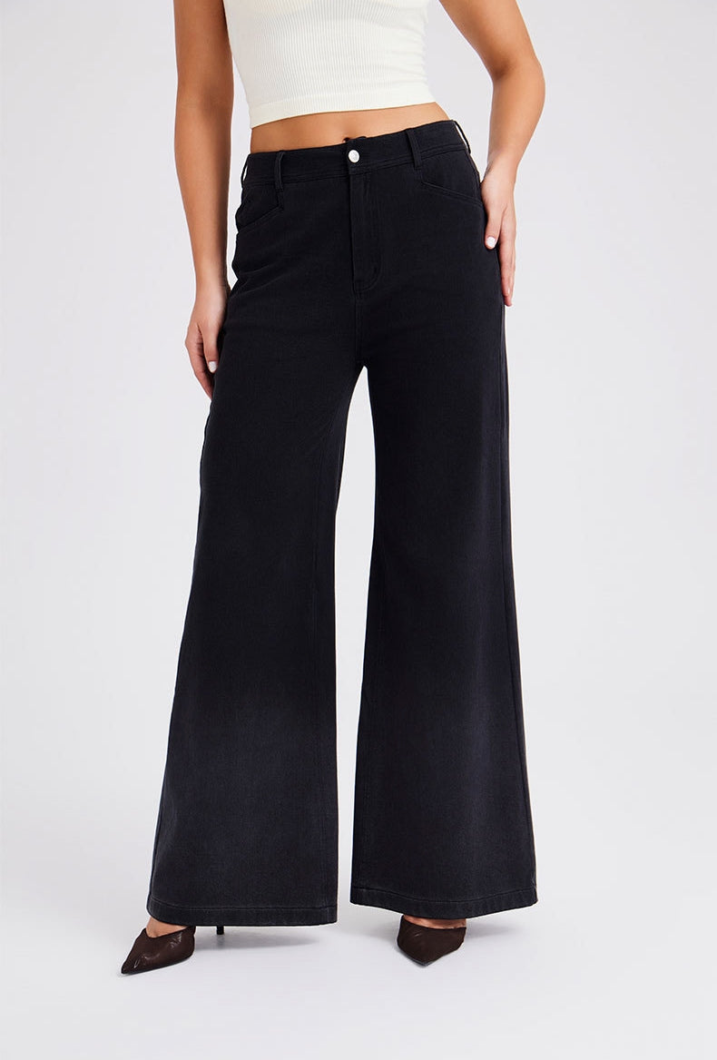 Fluid Form Denim in Dark Grey