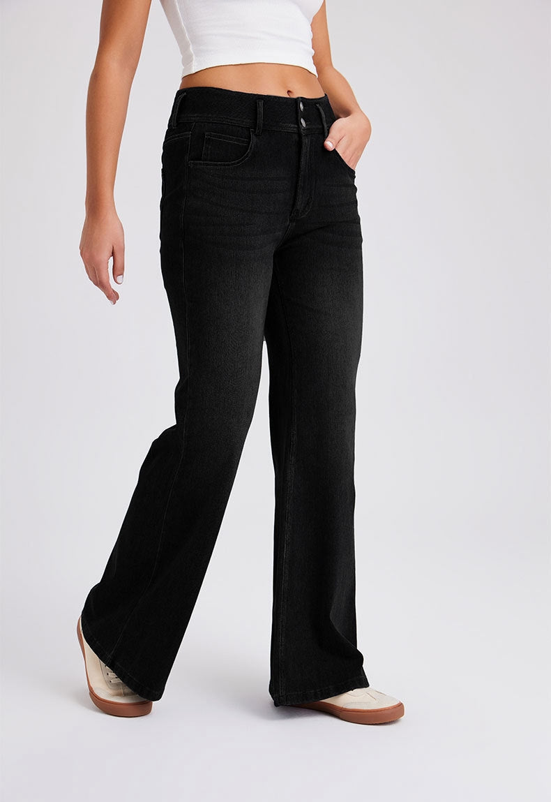 Two Button Classic Denim in Dark Grey