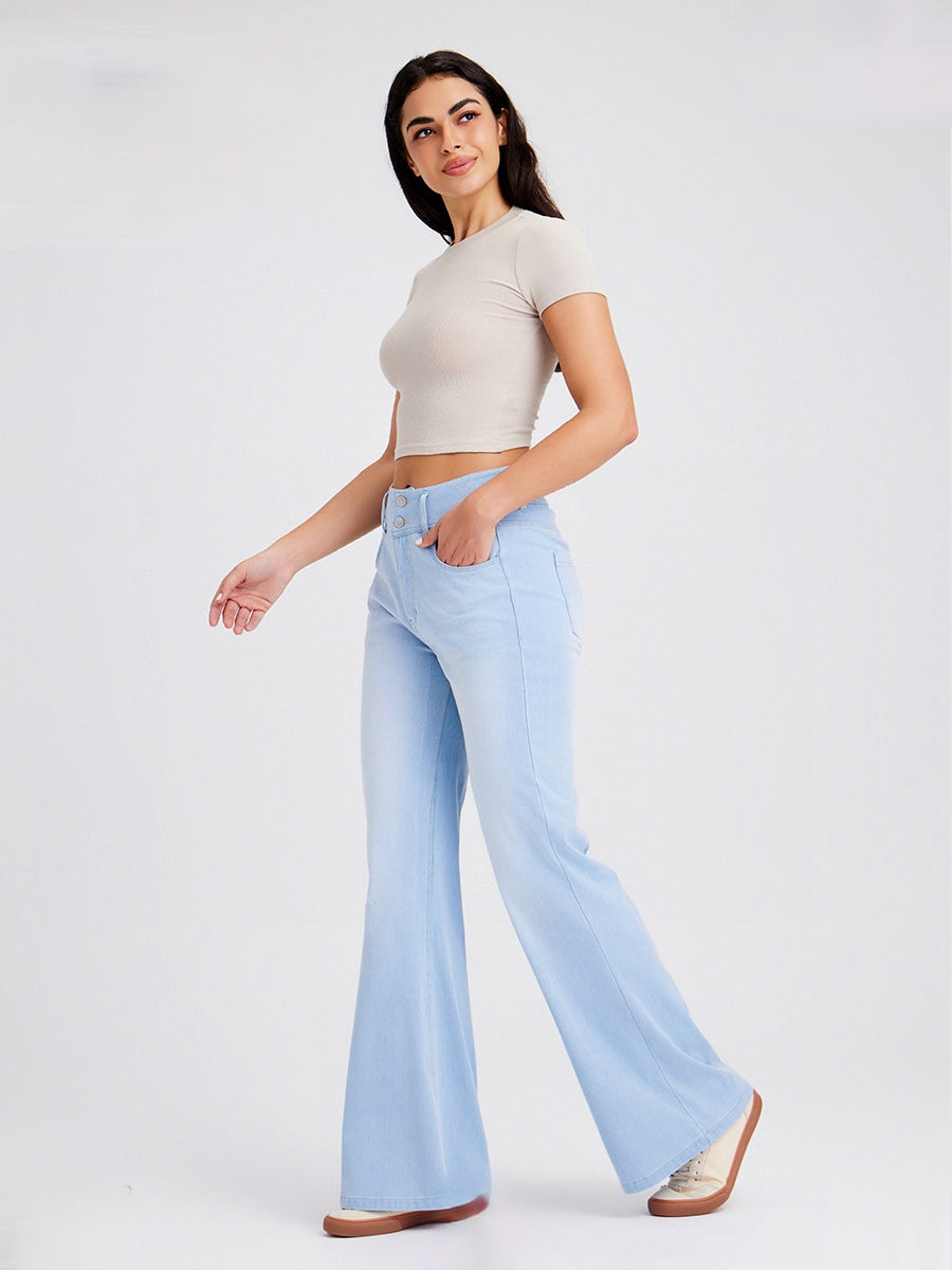 Two Button Classic Denim in Light Blue